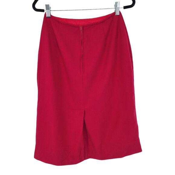 Pendleton Vintage 70's Women's Red Blazer Skirt Suit Set Pure Wool Size 10 - Picture 6 of 7